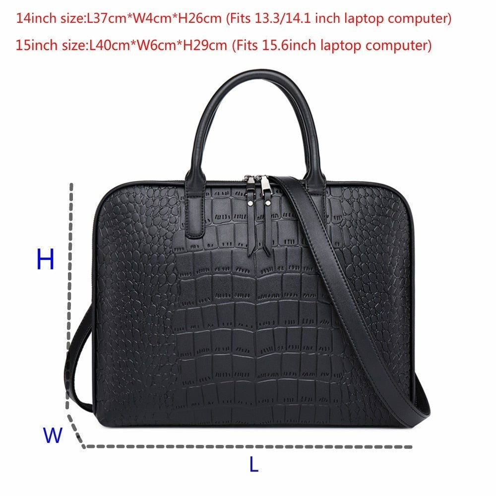 Women's Office Handbag Female Leather Shoulder Bag Ladies Hand Bags For Women Business Briefcases Girls Laptop Bag