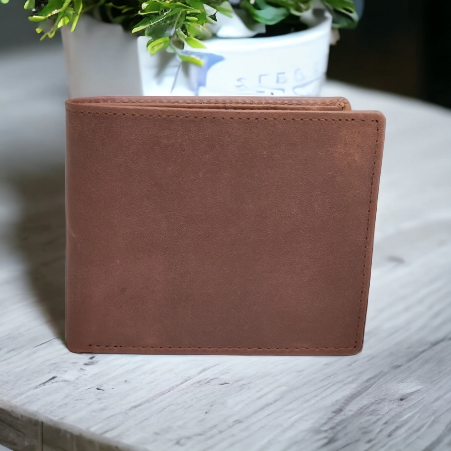 Men's Leather Wallets With Coin Bag