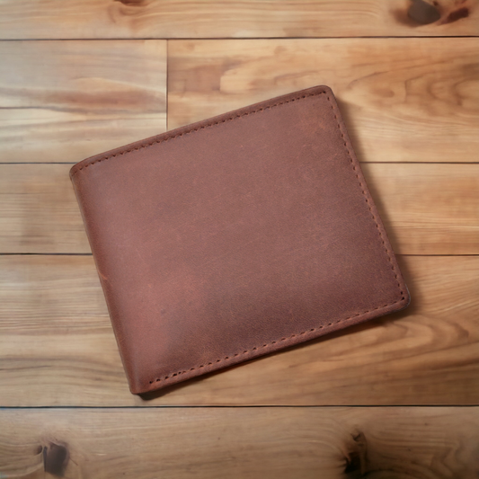 Men's Leather Wallets With Coin Bag