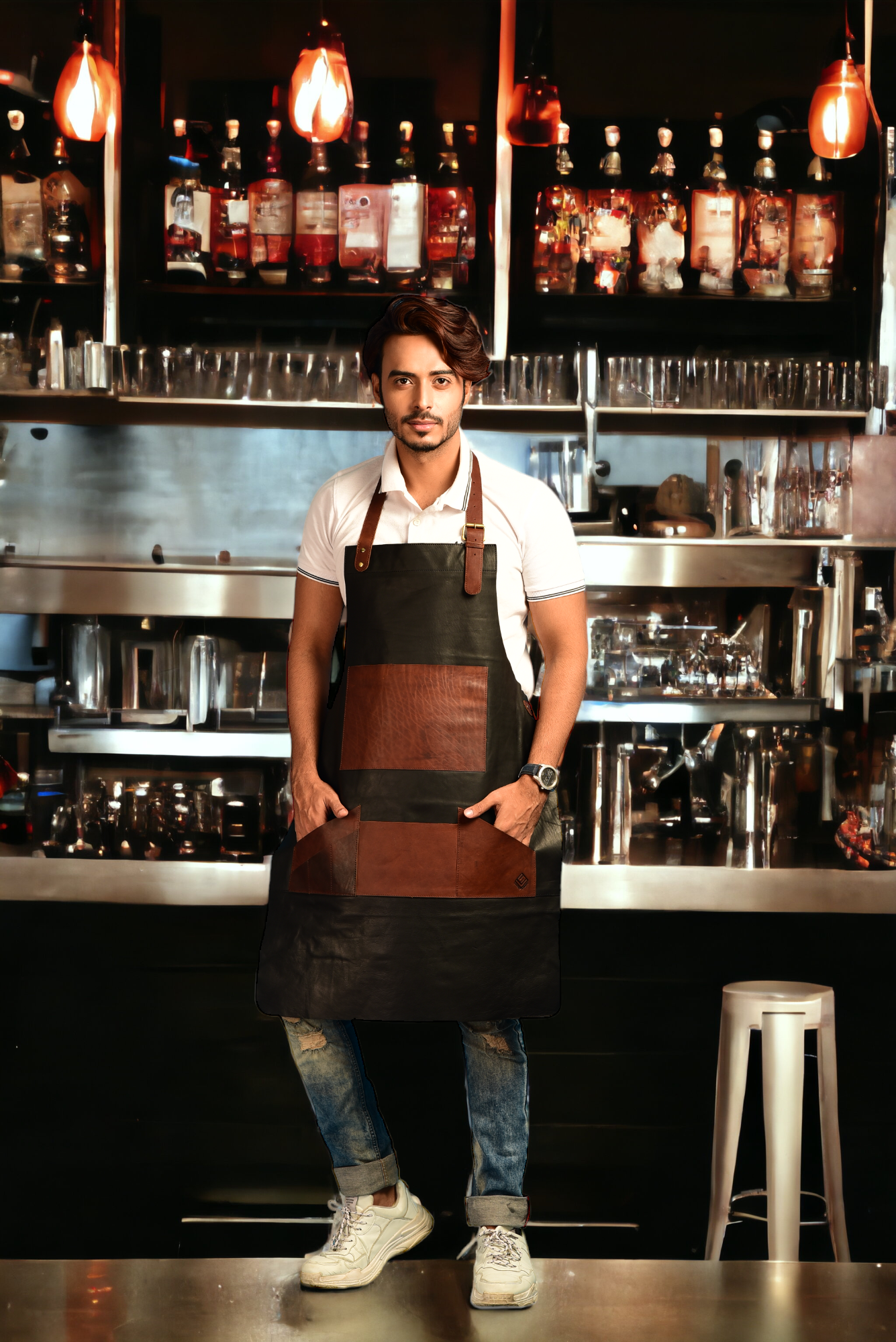 Handcrafted Apron Leather Apron for men Craft Apron, Apron for blacksmith Work apron Butcher apron Artisan apron Heavy Duty Leather Apron