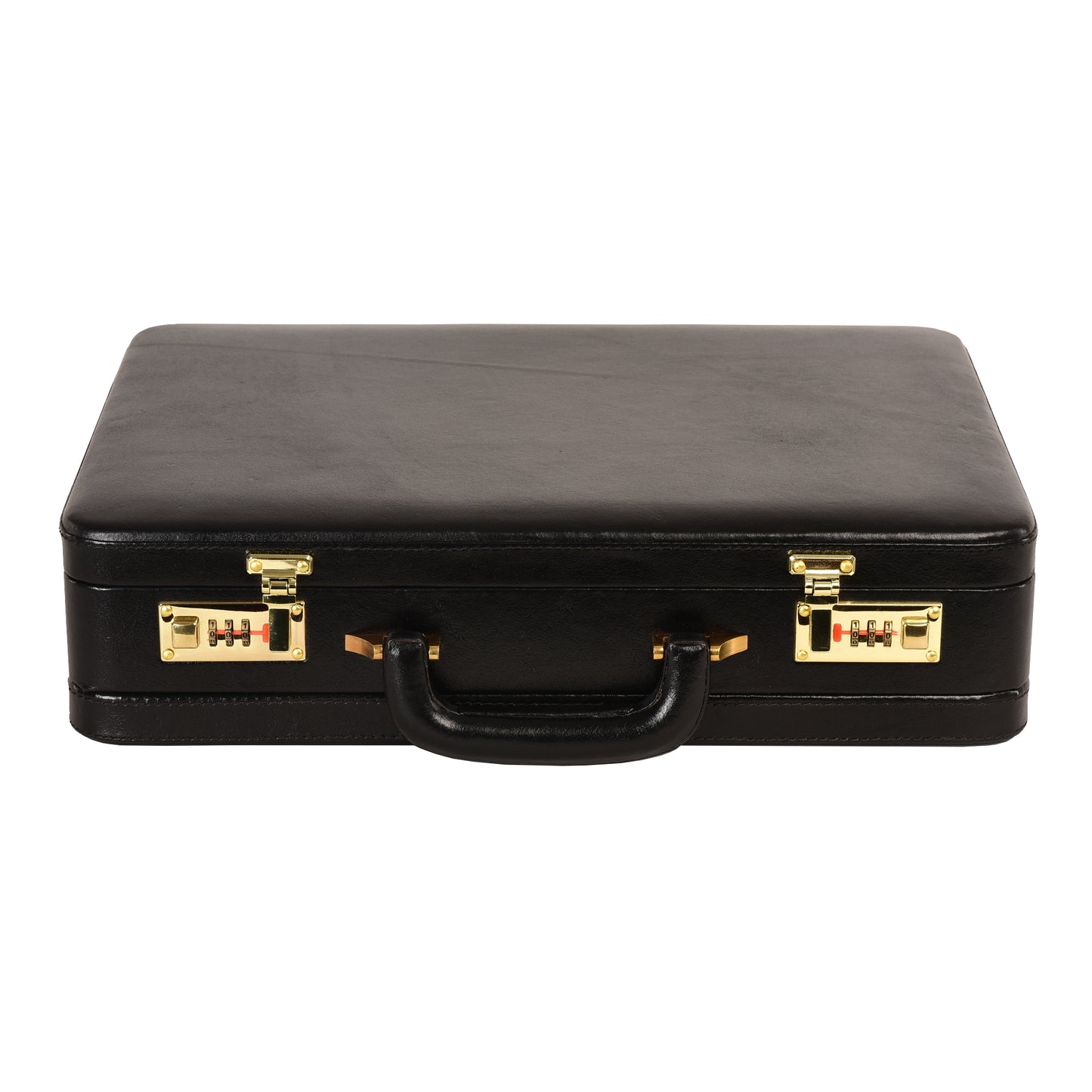 Expandable Leather Briefcase for Mens Leather Attache Handbag for Doctors Business Handbag Black Leather Briefcase Office Briefcase