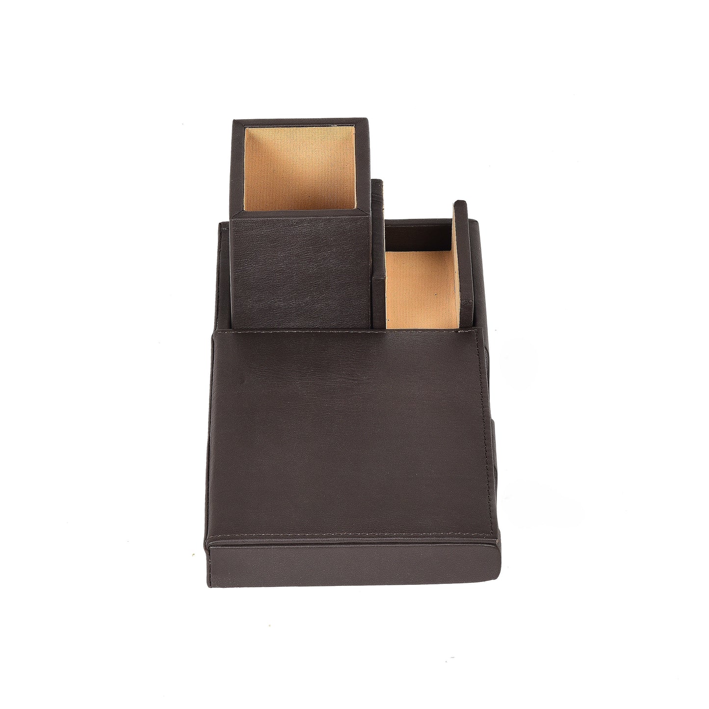Genuine Leather Desk Organizer Pen Stand Holder Office Decor Gift for Him