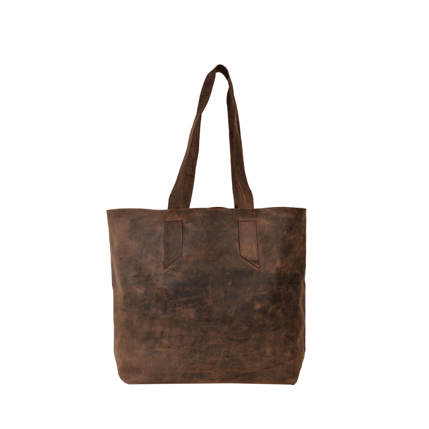 Cognac Brown Distress Leather Tote Bag for Women Raw Edge Shopper Purse Extra Large Leather Shoulder Bag Large Marketing Bag Everyday Tote
