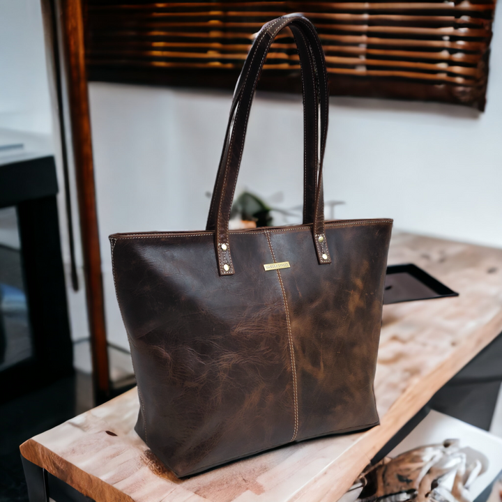 Premium Leather Tote Bag | Office Tote | Shopping Tote Bag