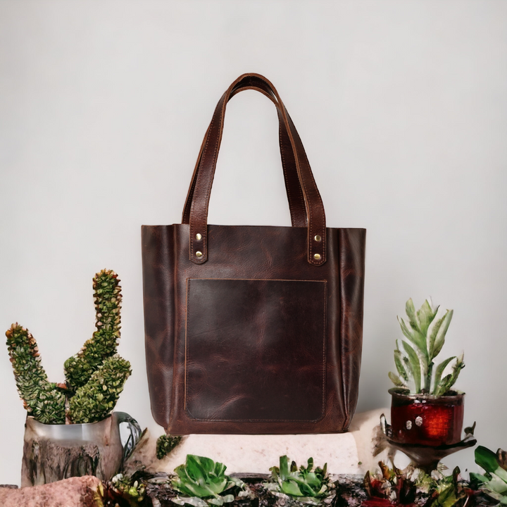 Top Grain Leather Tote  Bag for Everyday