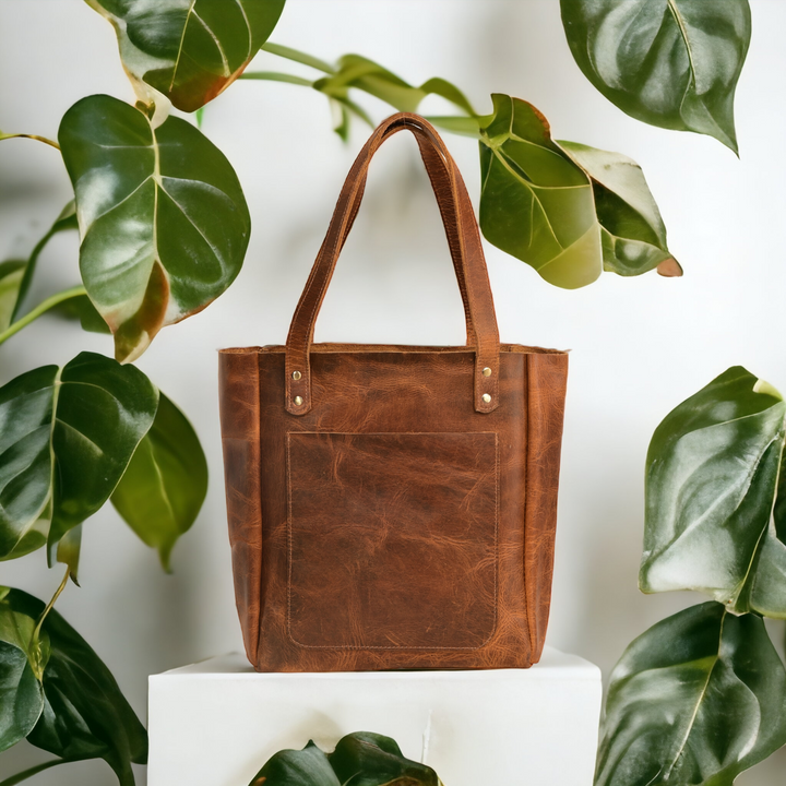 Top Grain Leather Tote Bag for Women | Everyday Tote Bag