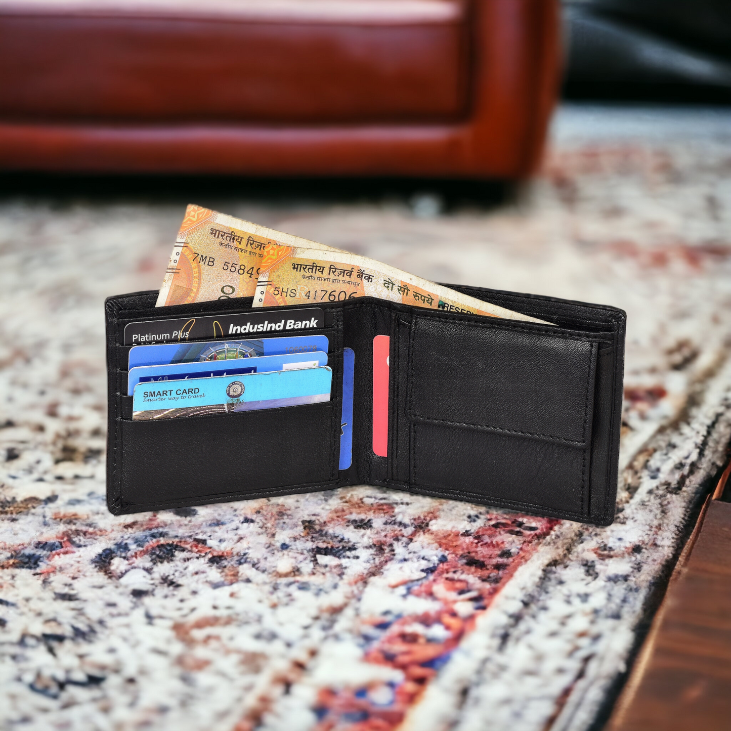 Bifold Leather Wallets for Men Wallet Gift Minimalist Wallet Gift for Men