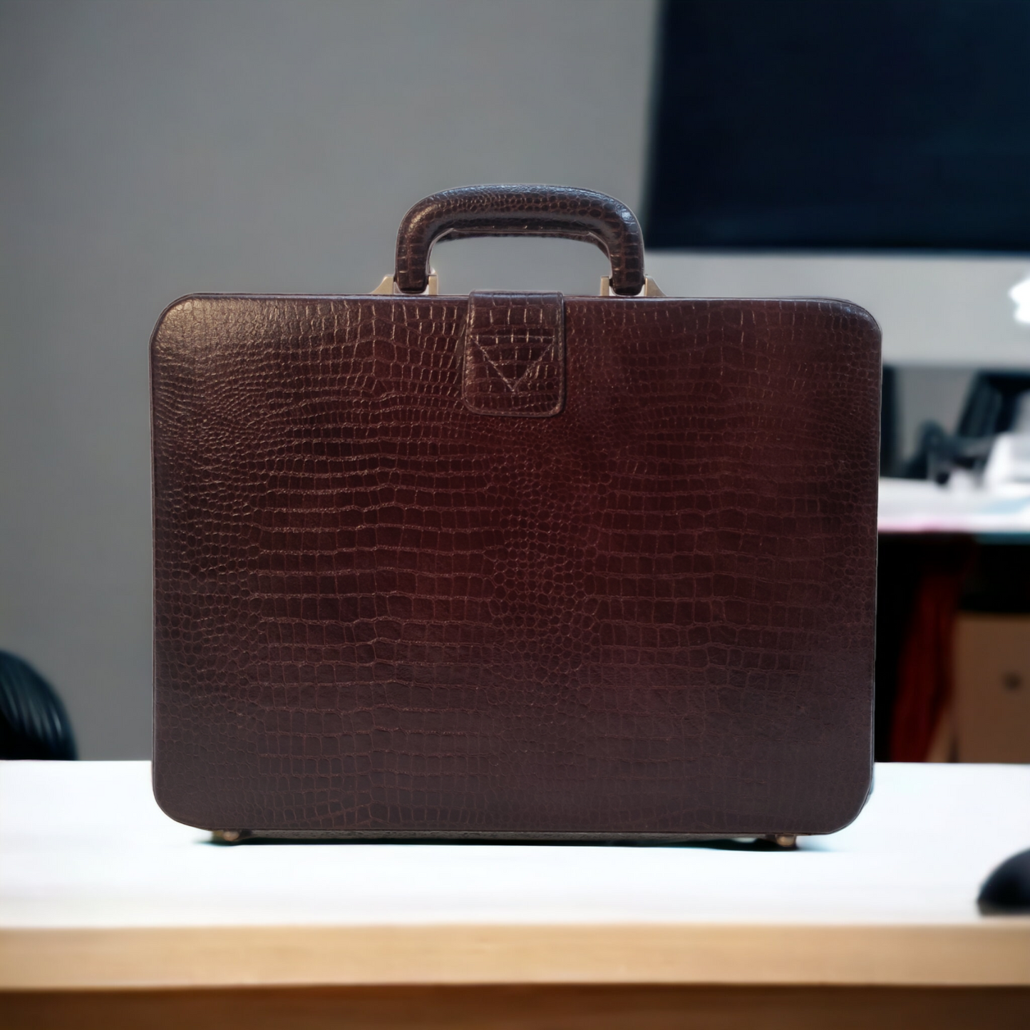 Leather Briefcase, Tan Leather Briefcase, Mens Leather Attache Briefcase, Laptop Bag, MacBook Bag, Leather bag, Gift for Him, Mens Briefcase