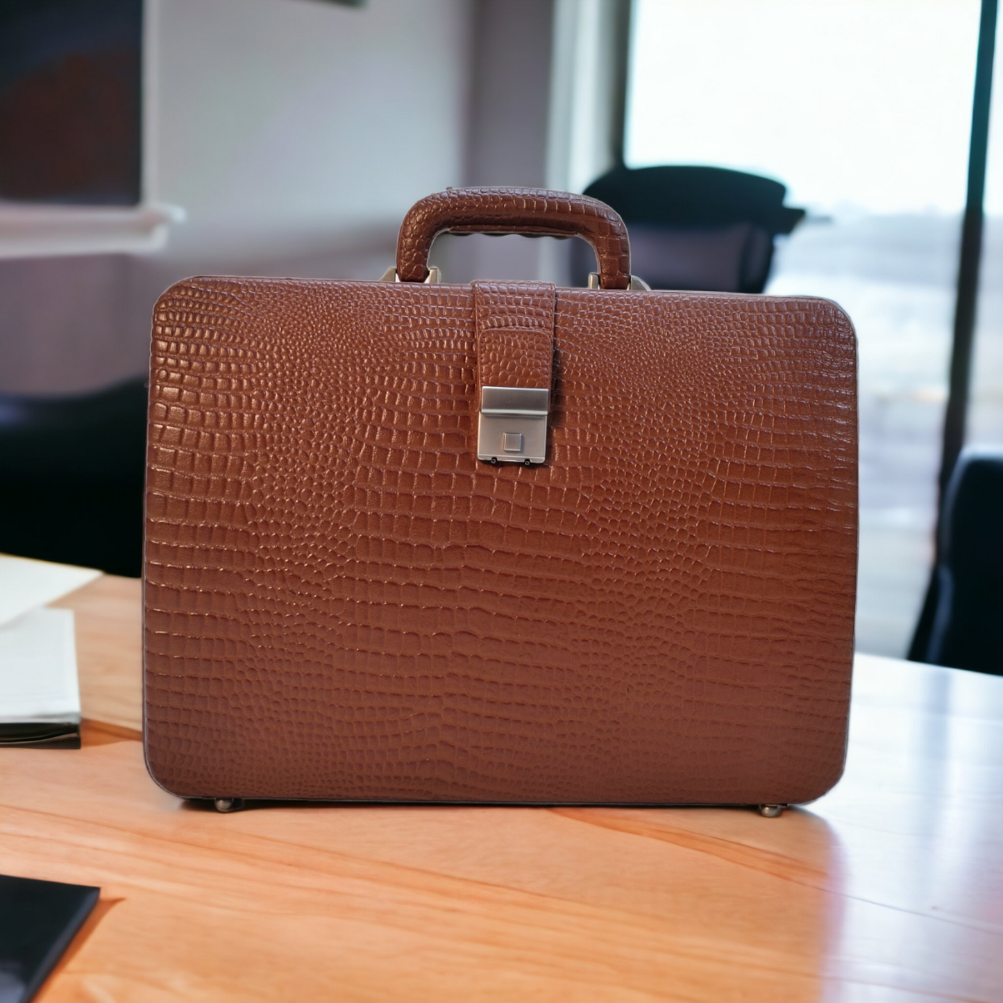 Leather Briefcase, Tan Leather Briefcase, Mens Leather Attache Briefcase, Laptop Bag, MacBook Bag, Leather bag, Gift for Him, Mens Briefcase