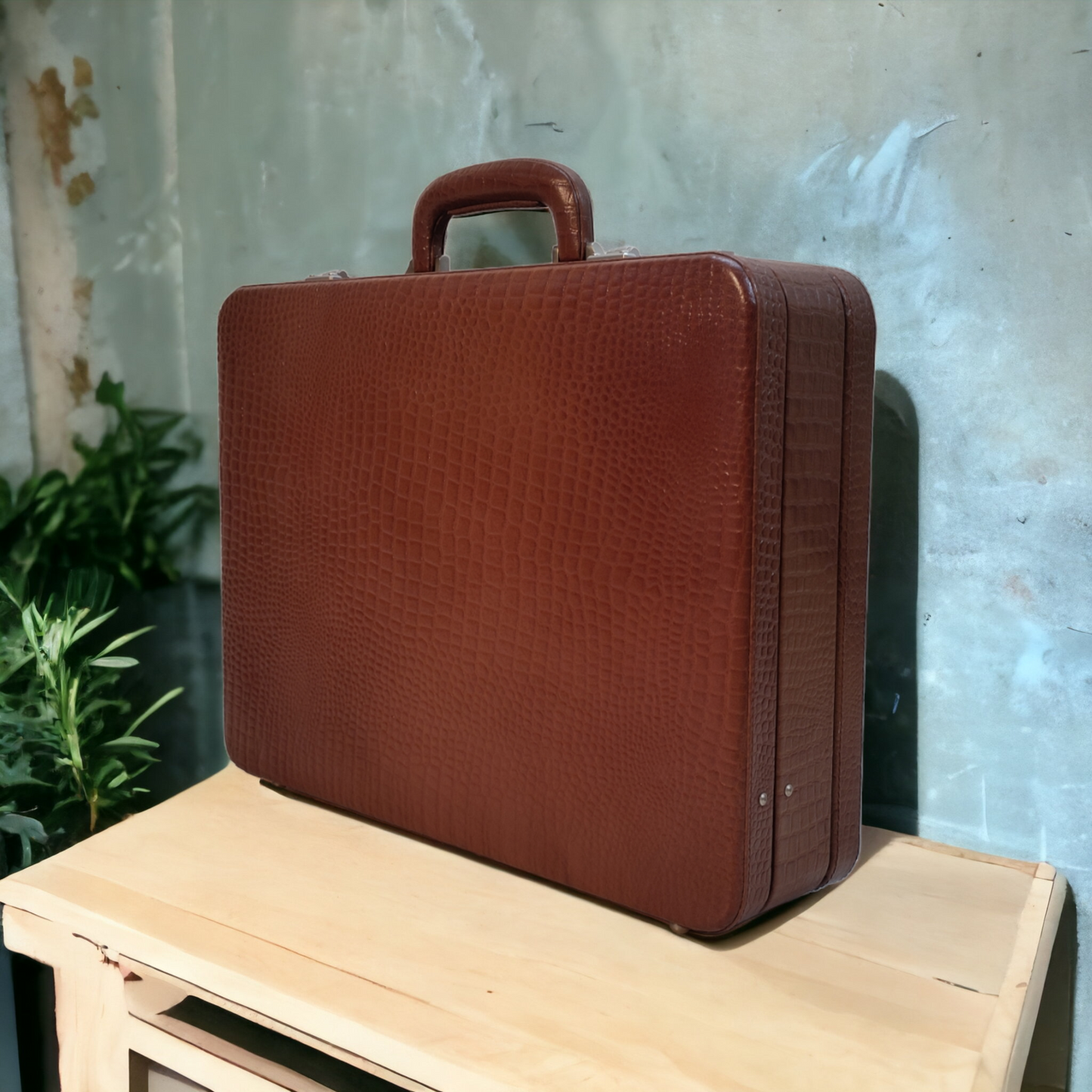 Premium Leather Briefcase for Men | Leather Expandable Briefcase | Leather Attache Briefcase for Men's | Doctors Briefcase | Men's Leather Handbag