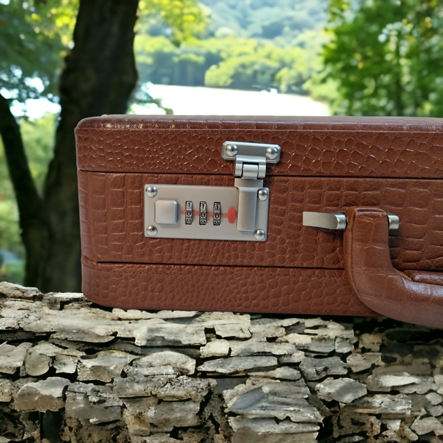 Premium Leather Briefcase for Men | Leather Expandable Briefcase | Leather Attache Briefcase for Men's | Doctors Briefcase | Men's Leather Handbag