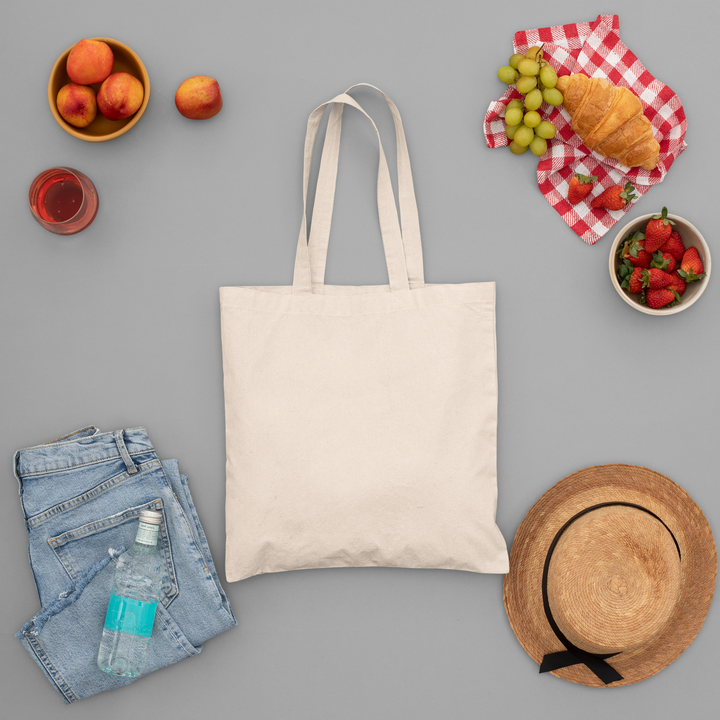 Pure Cotton Canvas Tote Bag (Natural Colour)