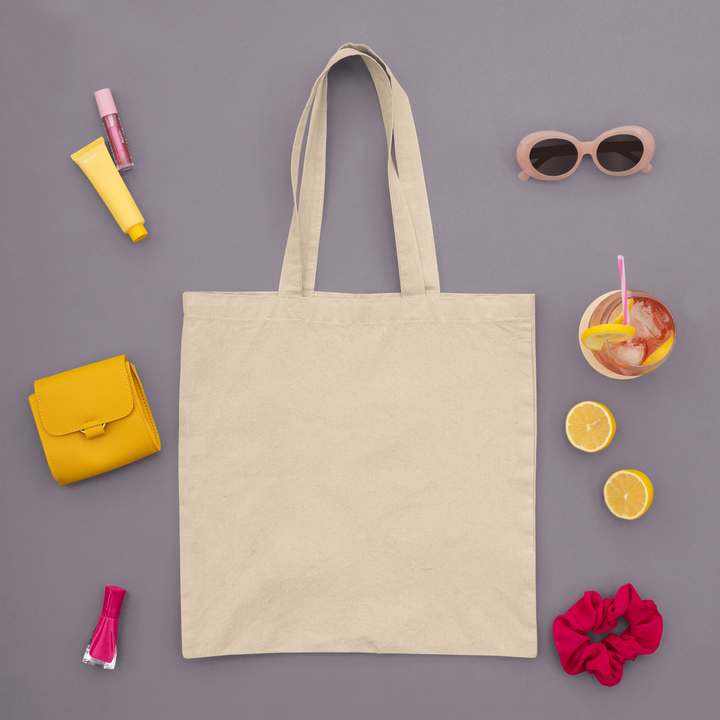 Pure Cotton Canvas Tote Bag (Natural Colour)