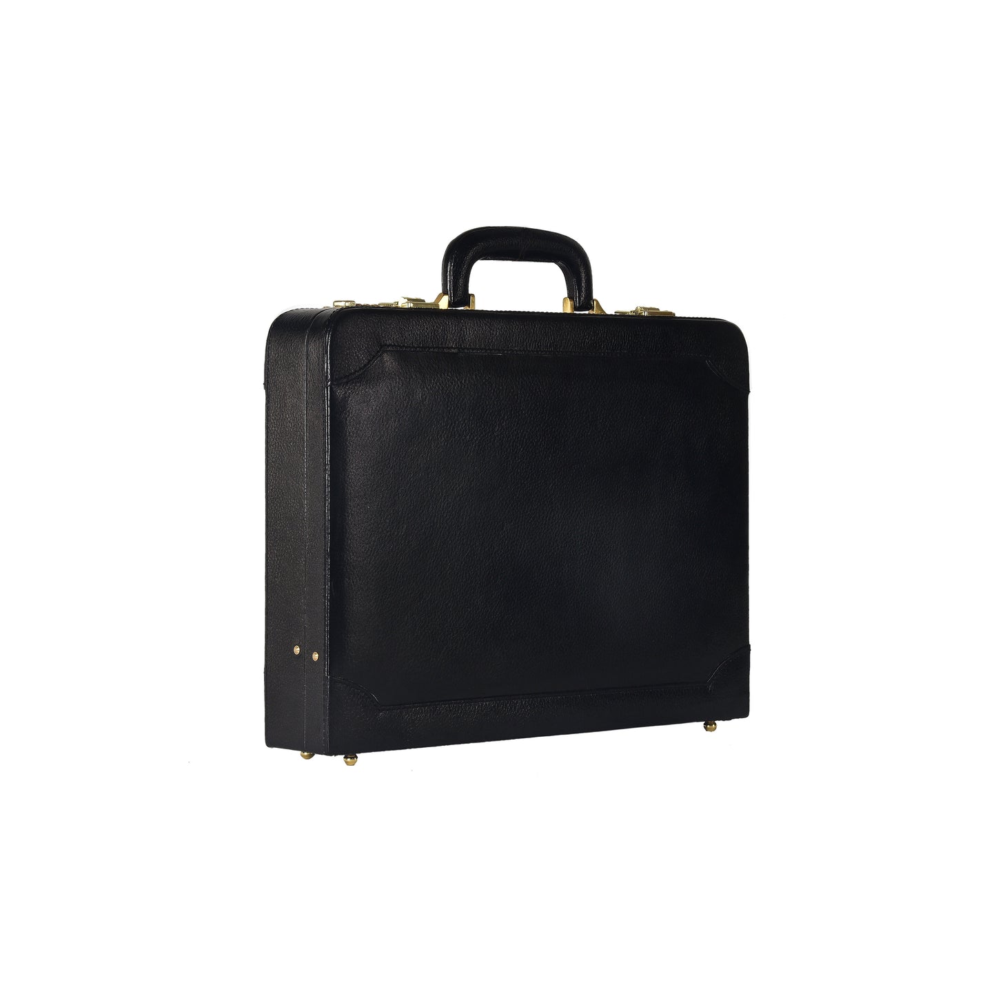 Genuine Leather Attache Briefcase Business Handbag for Men 14 Inches Laptop MacBook Carry Case Doctors Briefcase Office Handbag (Brown)