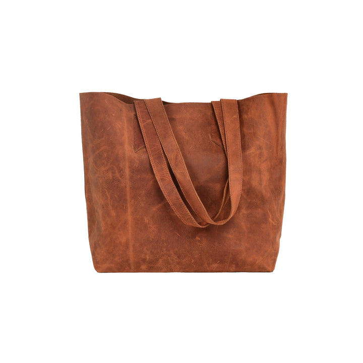 Hunter Leather Tote Bag | Large Tote bag for Women