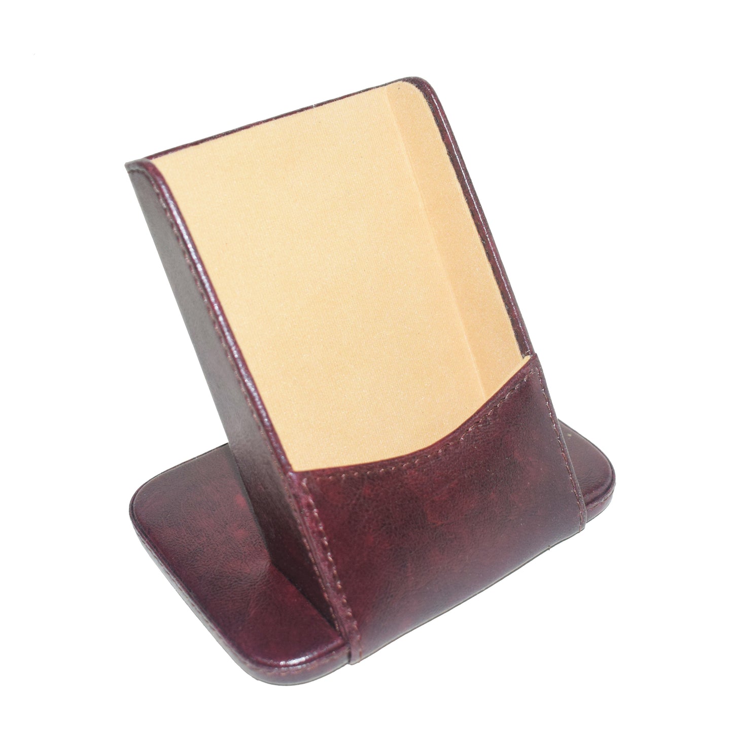 Vegan Leather Desk Organizer Mobile Stand Office Decor Gift for Him PU Leather Mobile Holder