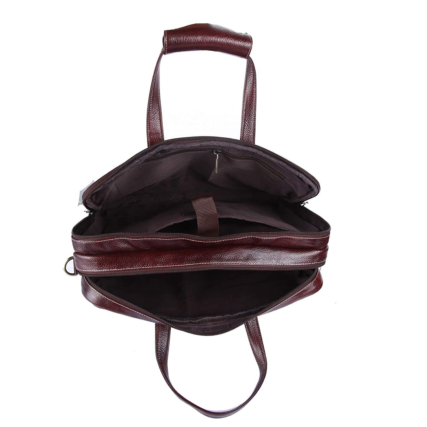 LINDSEY STREET Genuine Leather Laptop Messenger Bag for Men | Leather Briefcase | Leather Office Bag Men | Laptop MacBook iPad Handbag
