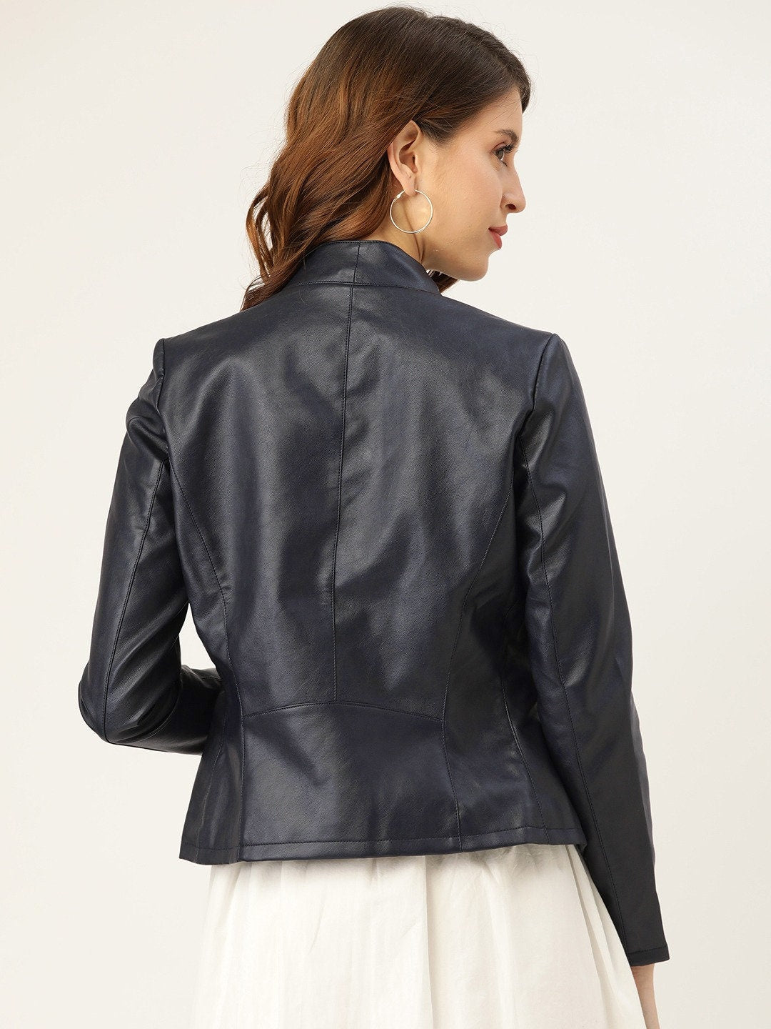 Leather Jacket for Women Leather Cropped Jacket Leather Coat Slim Fit Leather Jacket | Gift for Her | Christmas Gift for Her