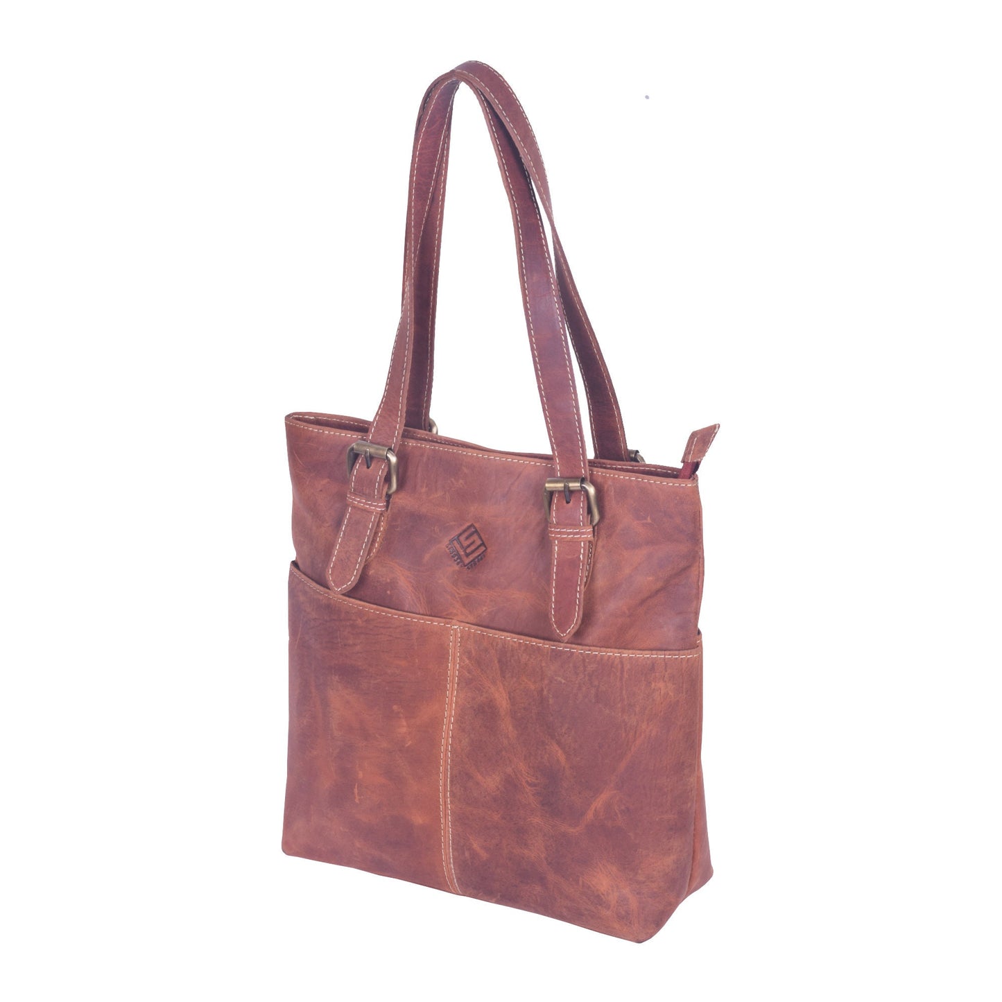 Leather Tote Bag for Women , Office Tote Bag Everyday Leather Tote, Shoulder Bag with Pockets Daily Use Tote Purse